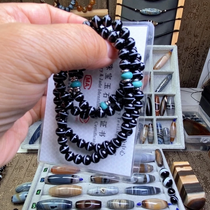 无***相玛瑙/玉髓未镶嵌颈饰