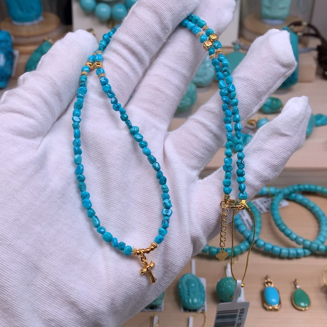 绿松石银S925镶嵌珠宝奇石