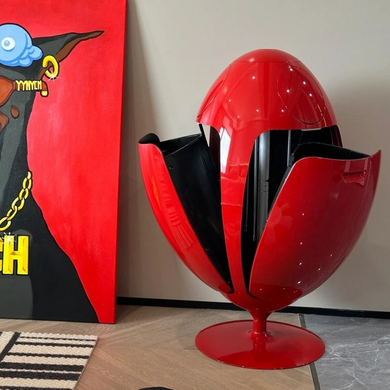 恐龙蛋垃圾桶高颜值环保分类轻奢高档别墅高级设计感造型客厅摆件