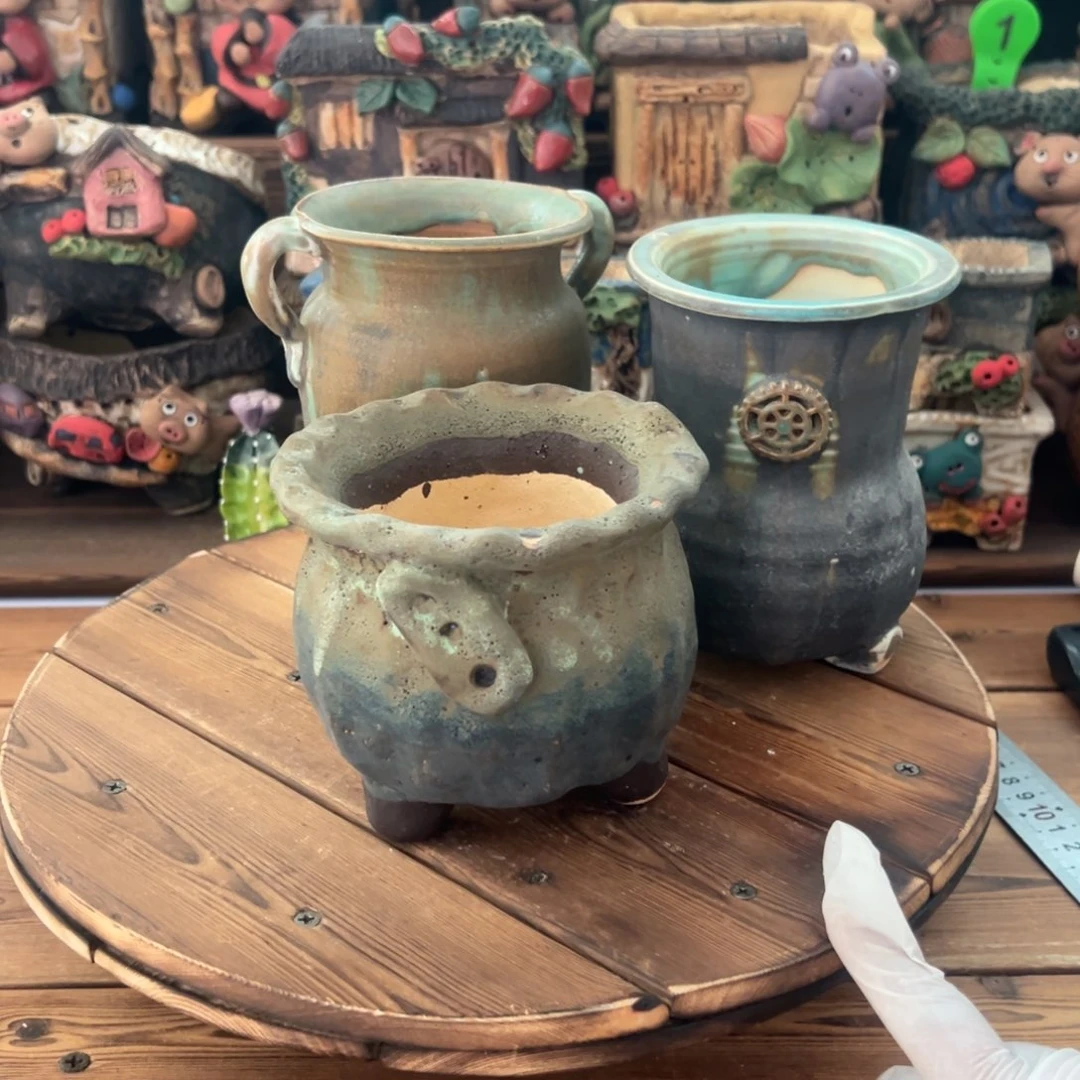 红陶?***梨土鱼特价多肉花盆