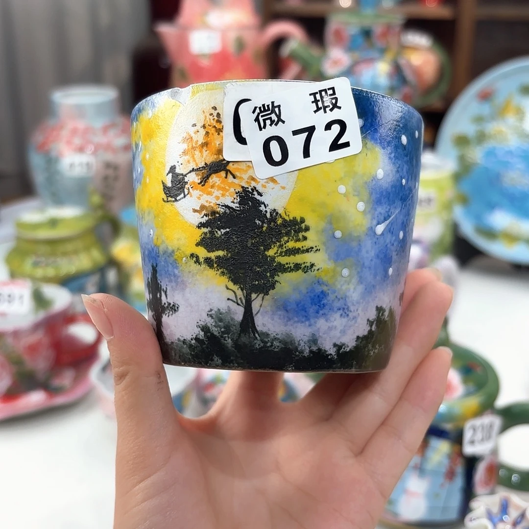 景德镇手绘高温釉下彩陶瓷茶具