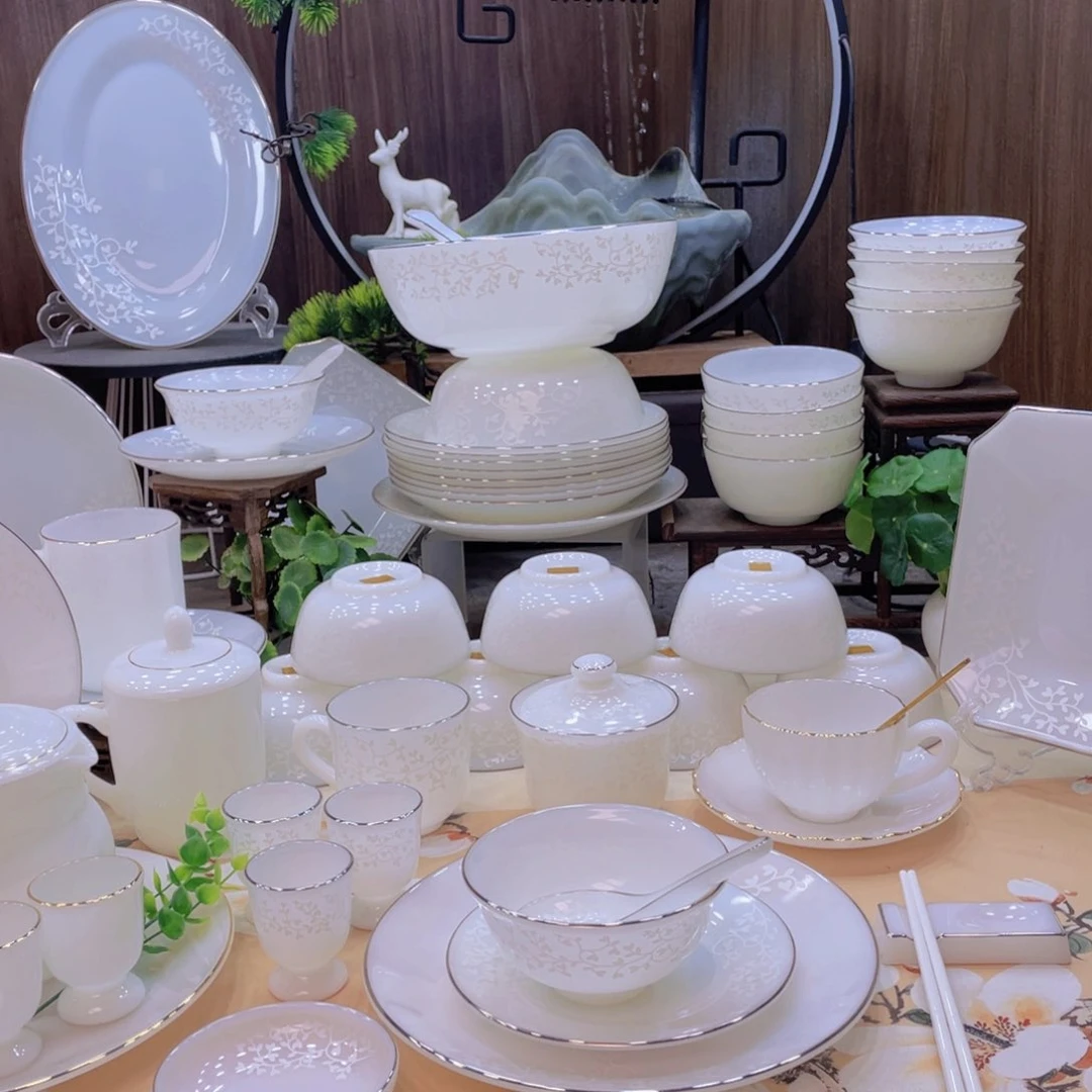 瓷暗香浮动餐具套装