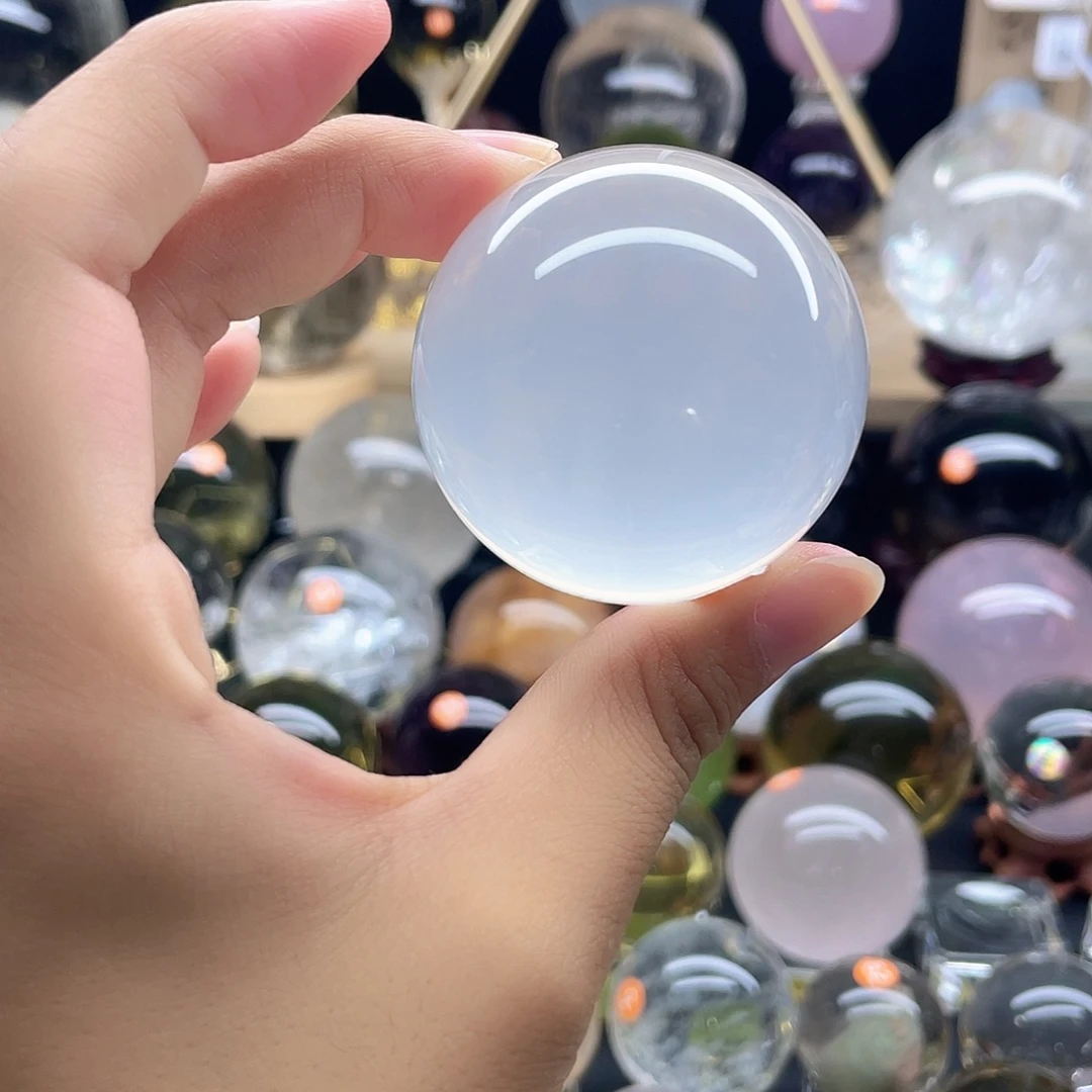 未镶嵌珠宝半成品水晶奶白净体4.88