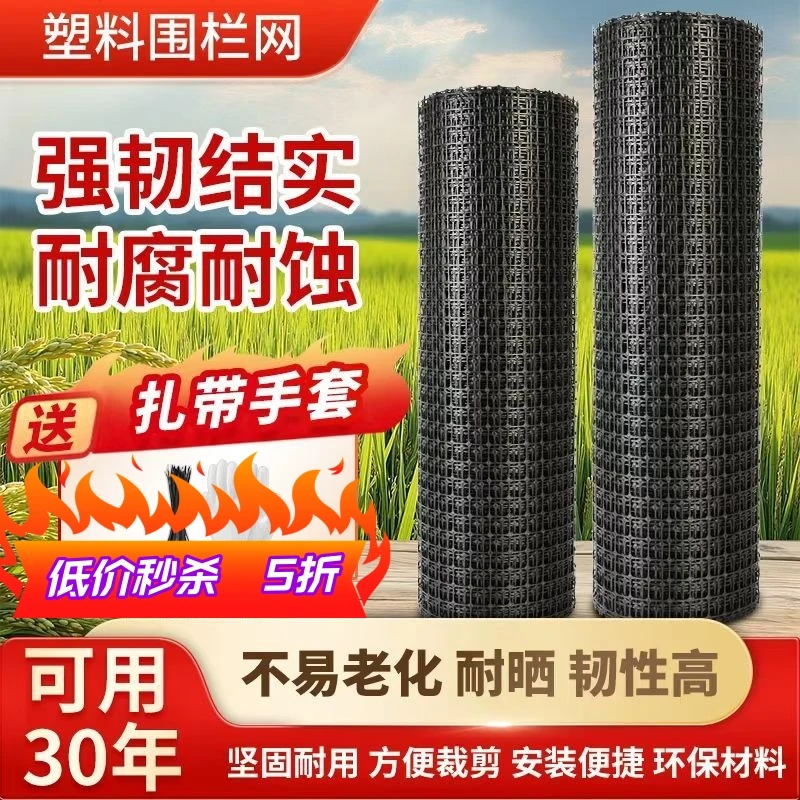 加硬加厚养鸡养鸭玉米塑料网玉米架网养殖网栅栏果园菜园防护网