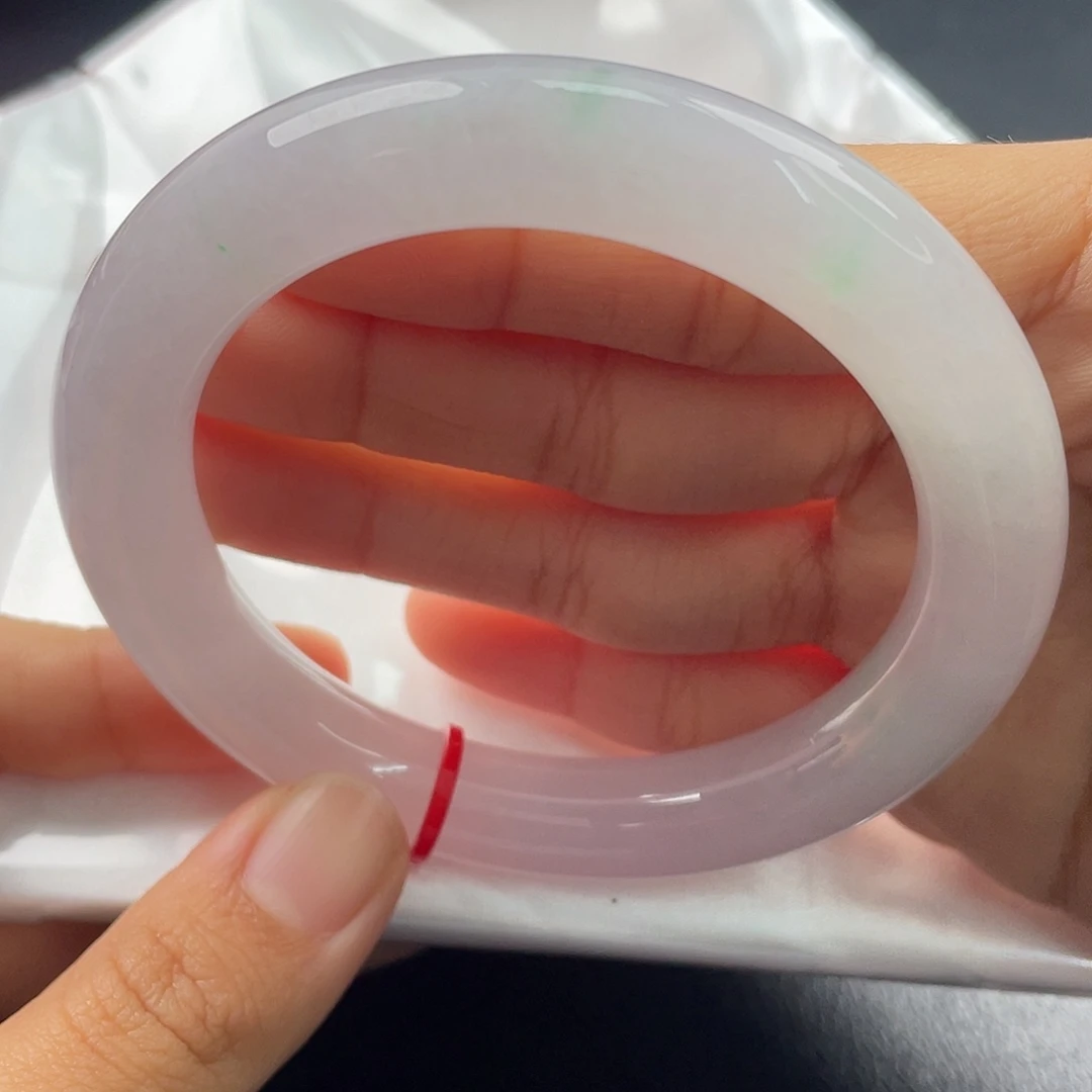 翡翠未镶嵌手镯（圆镯）59圈