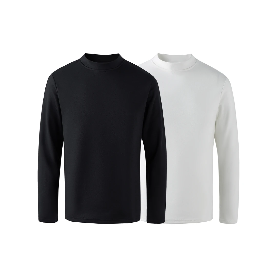 S123秋冬新款打底内搭T恤男女同款休闲百搭痞帅设计感舒适长袖