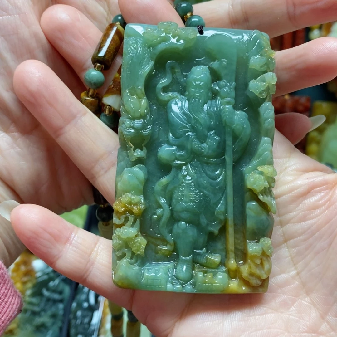 岫玉吊坠(赠链)未镶嵌二*少