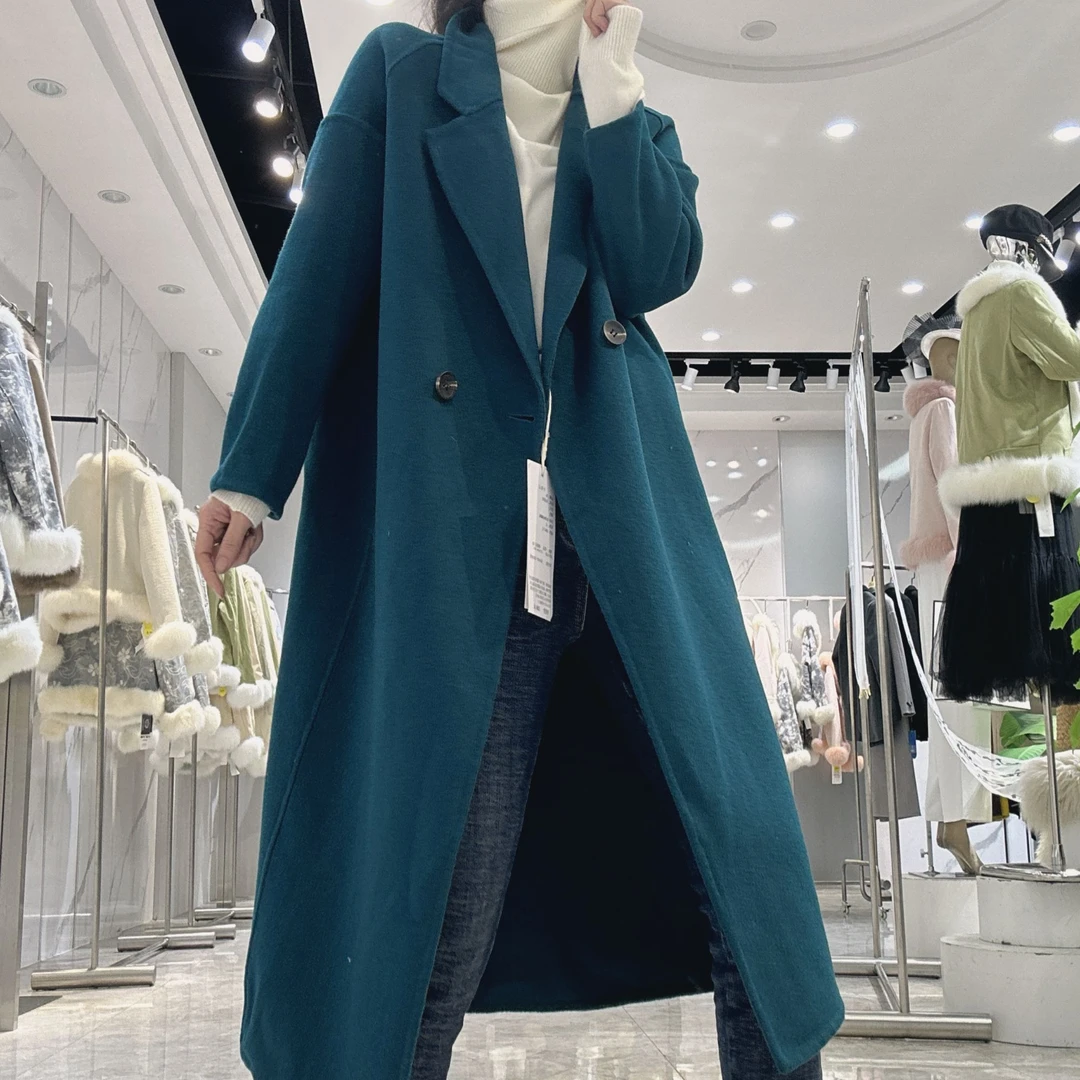 2024年冬季新款高货冬季羊绒大衣保暖时尚百搭保暖羊绒大衣