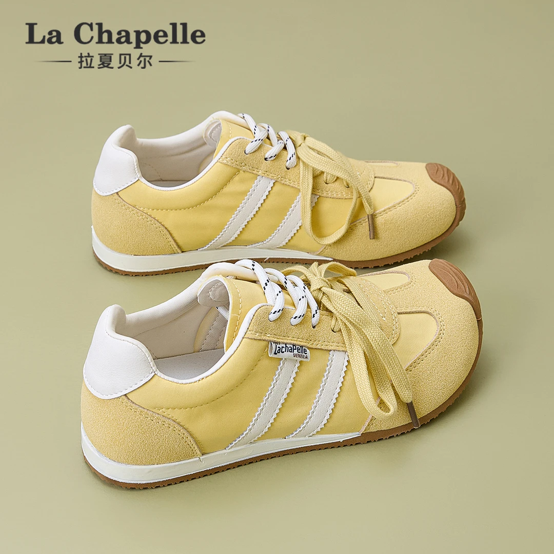 拉夏贝尔秋季新品欧若风德训鞋女时尚百搭轻便软底舒适休闲运动鞋