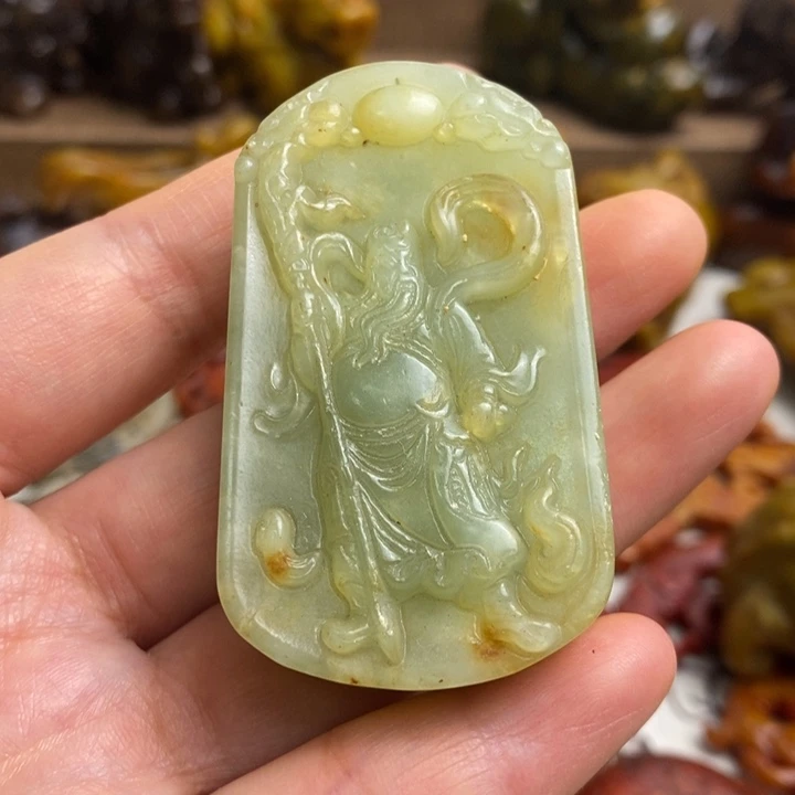 蛇纹石玉未镶嵌颈饰14