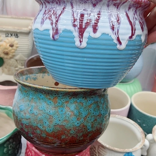 多肉绿植陶瓷9.9包邮