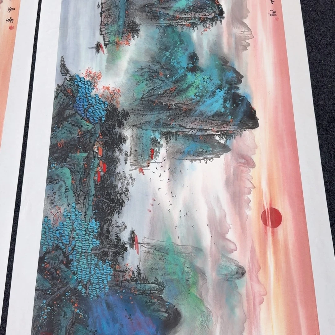 a***h国画纯手绘花鸟山水作品