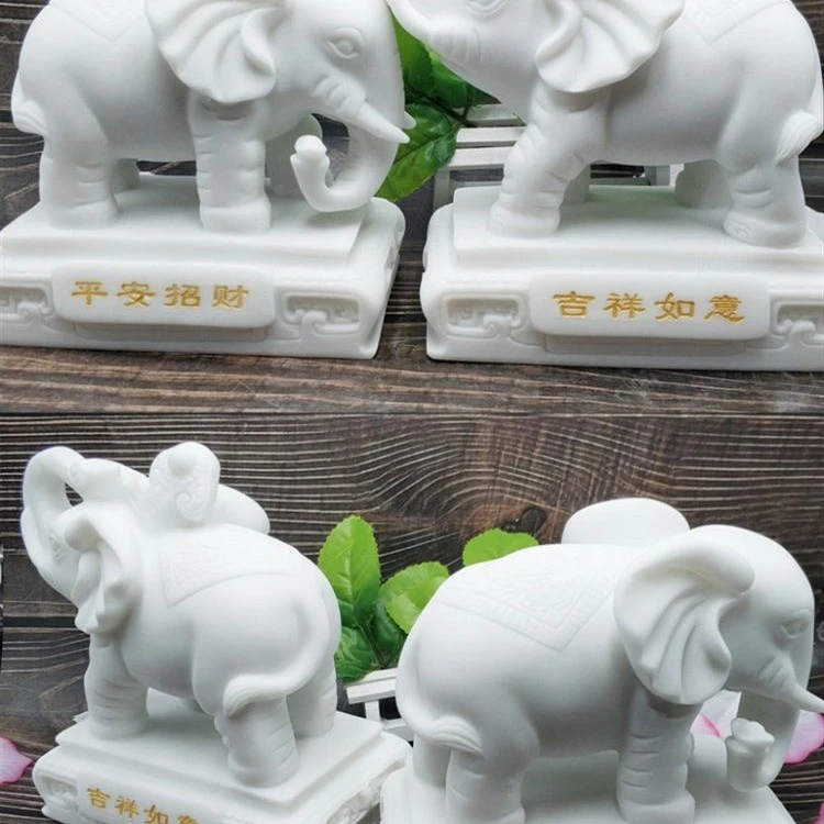大象摆件一对 店铺家庭吉祥物