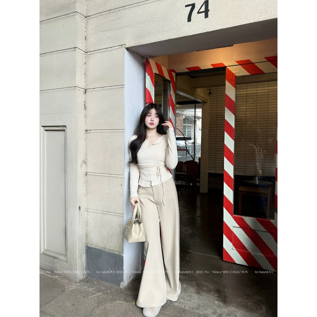 【直腿buff】温与柔 松弛张力！版型巨爱~人手一条富士胶片感裤子