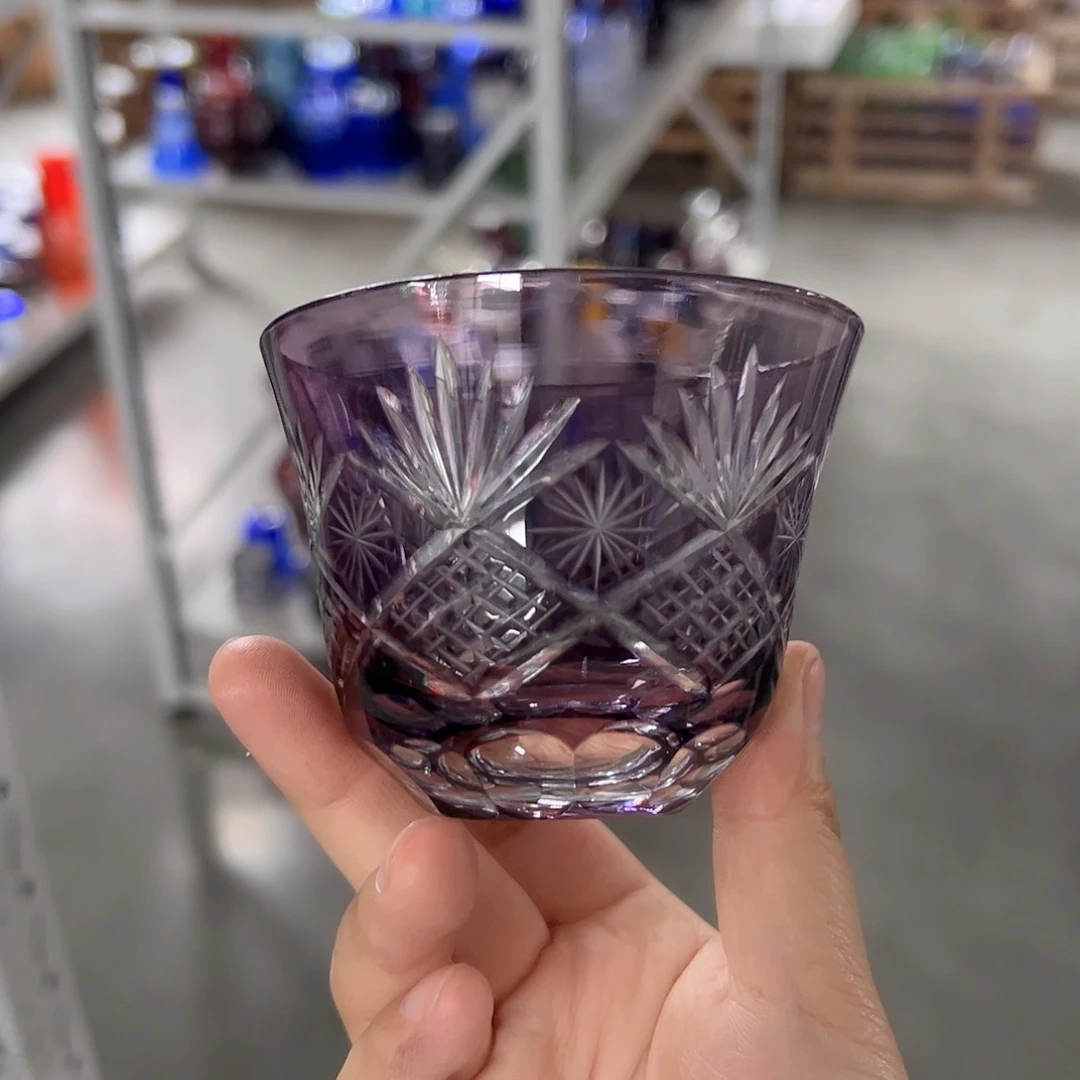 水晶玻璃高脚款微瑕一个