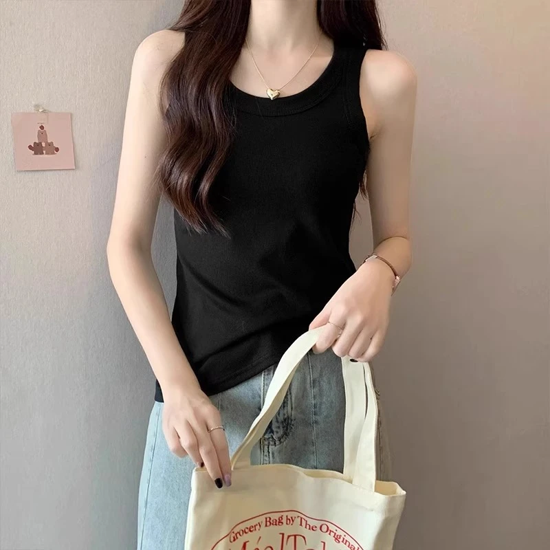 白色吊带背心女内搭2025新款夏季外穿无袖打底衫遮副乳防走光上衣