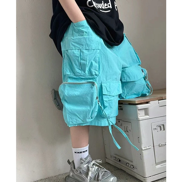 断码清仓 男童夏季薄款工装中裤五分裤 25316