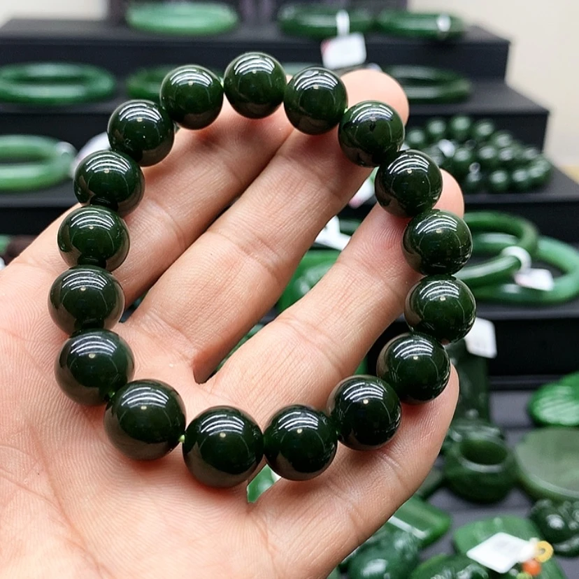 【闪购商品】和田玉（碧玉）手链未镶嵌༺****