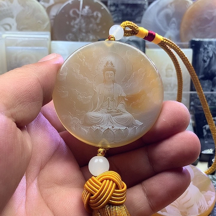 未镶嵌颈饰玛瑙/玉髓禅*