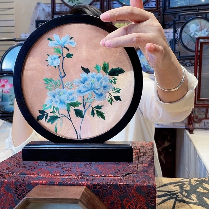 织绣苏绣摆台手工双面双十一95折