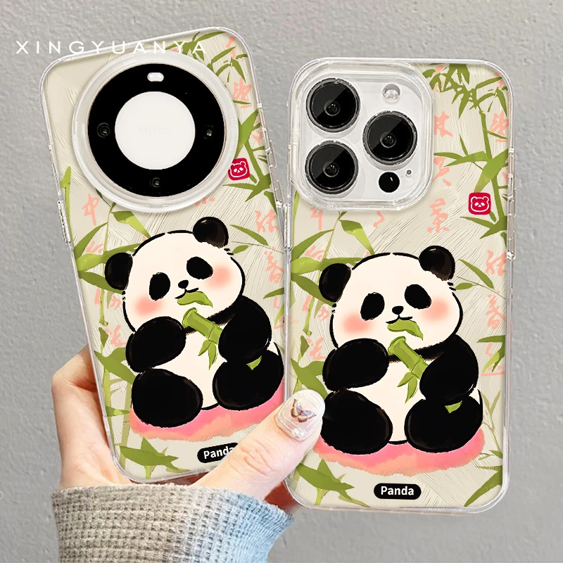 【panda】适用苹果/华为/OPPO/VIVO/小米/红米/1加/手机壳卡通