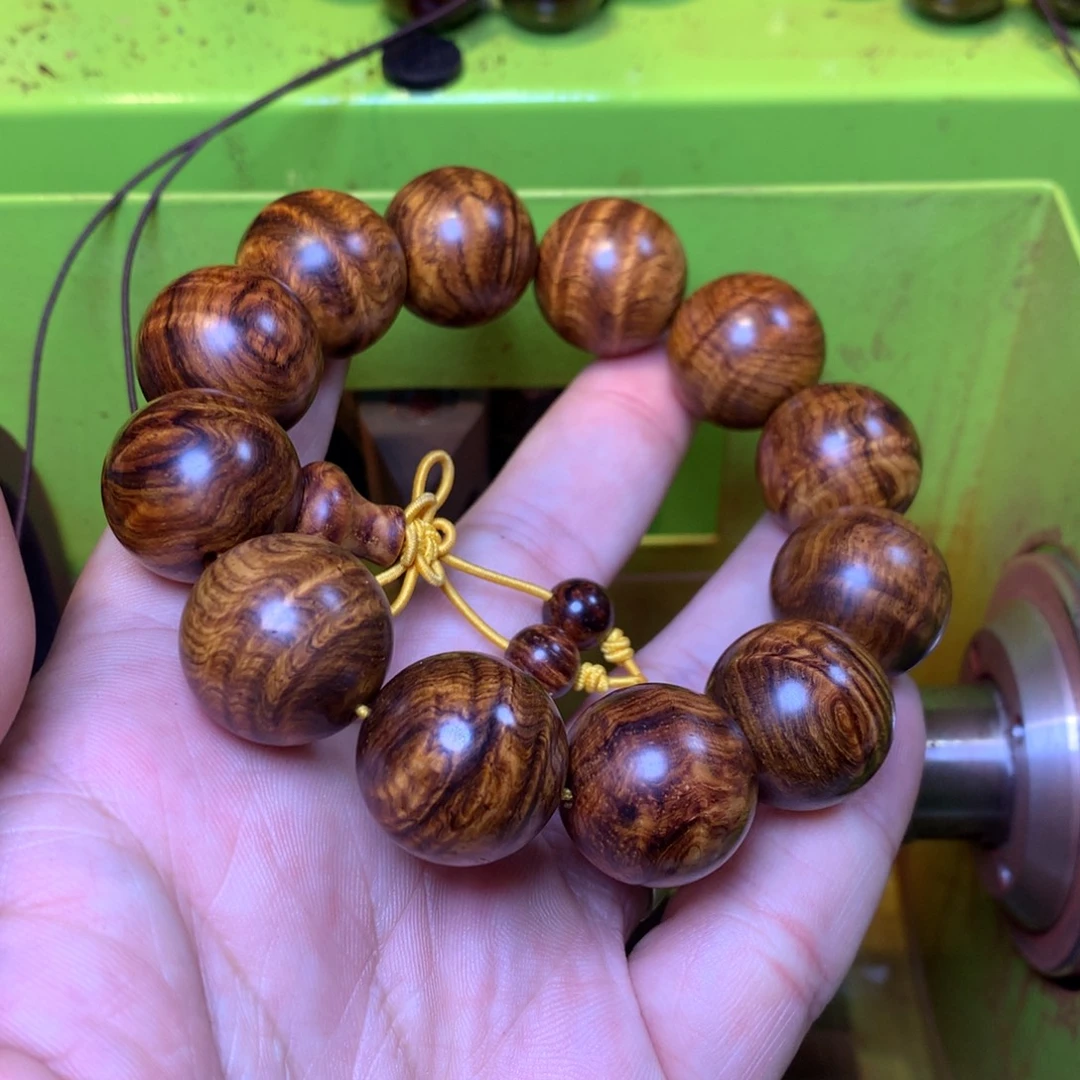 手串/手链黄花梨/降香黄檀2.0满水波纹