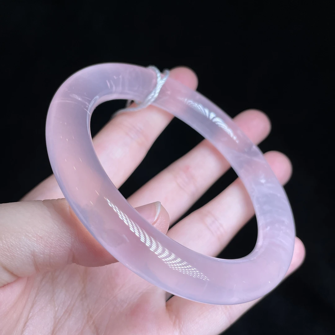 【玉总珠宝】粉晶手镯 多样性 发一 CAN2800064