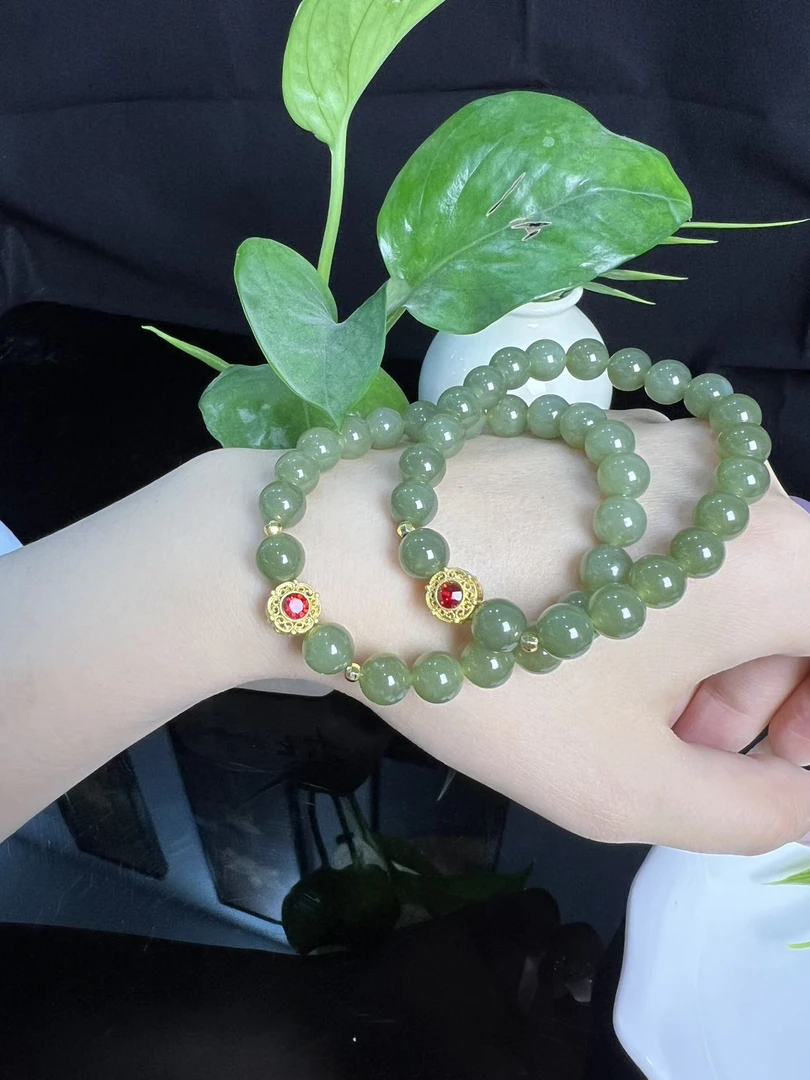 和田玉DIY手串卡8mm  S1908多样性发一件