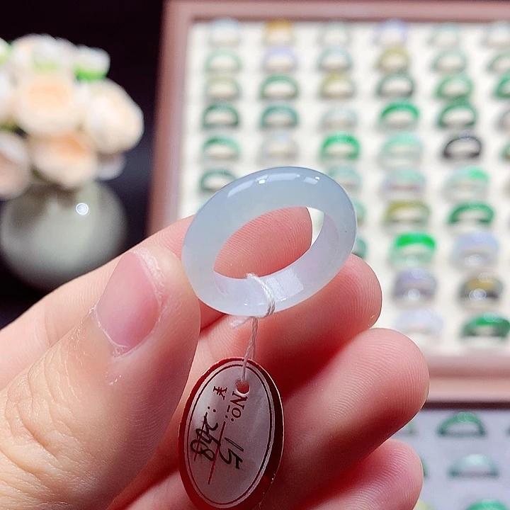 翡翠未镶嵌戒指15号