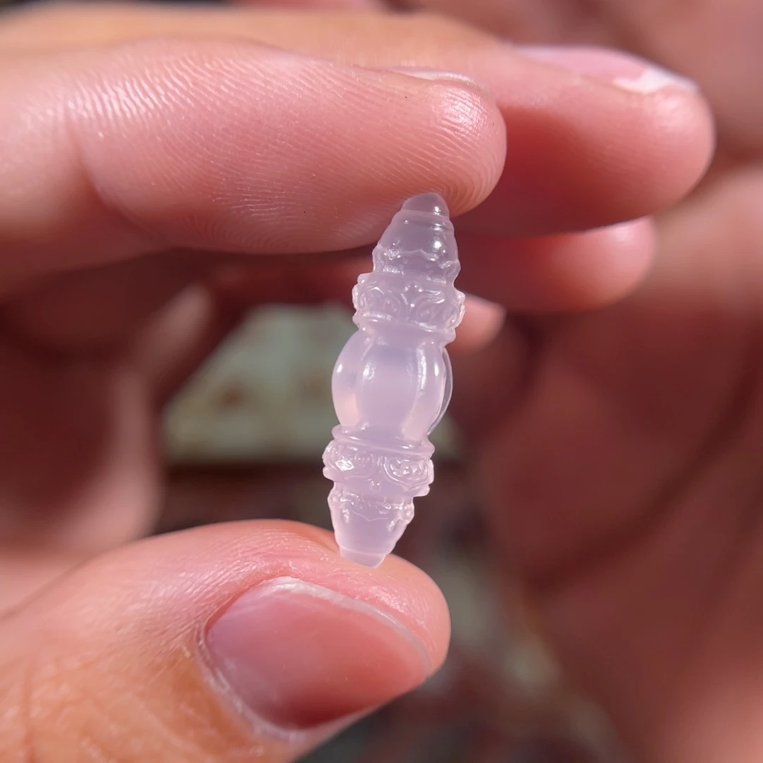 玛瑙/玉髓中洞子金刚杵23.6*7未镶嵌