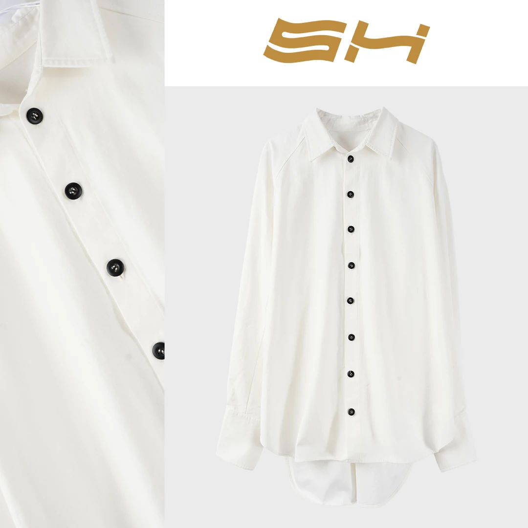 【懒猫nono专属】宽松舒适新款百搭设计感休闲衬衫女装慵懒感上衣