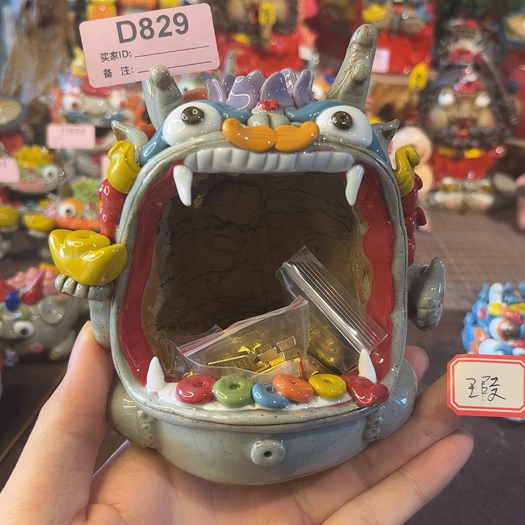 朶****泥塑纯手工茶宠摆件