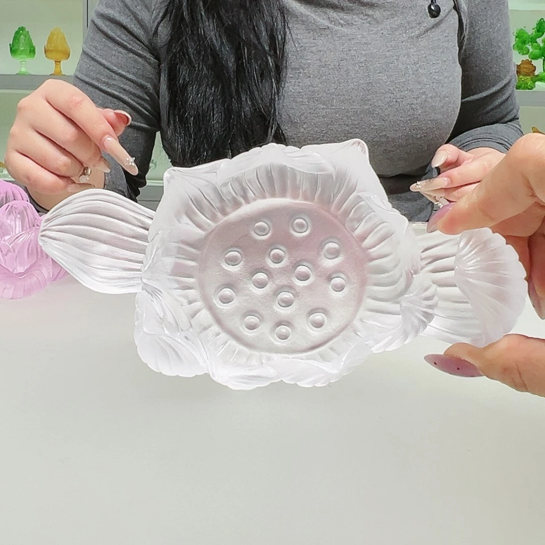 【闪购商品】手工艺品琉璃莲花底座