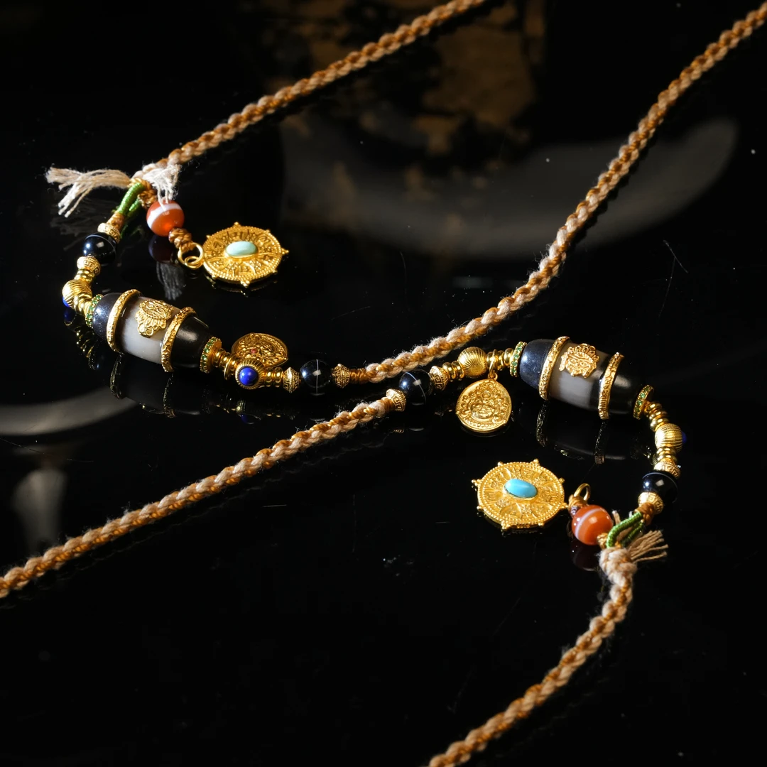 玛瑙吊坠5-CYH249X4【多样性发一件】约20*9.5mm带绳