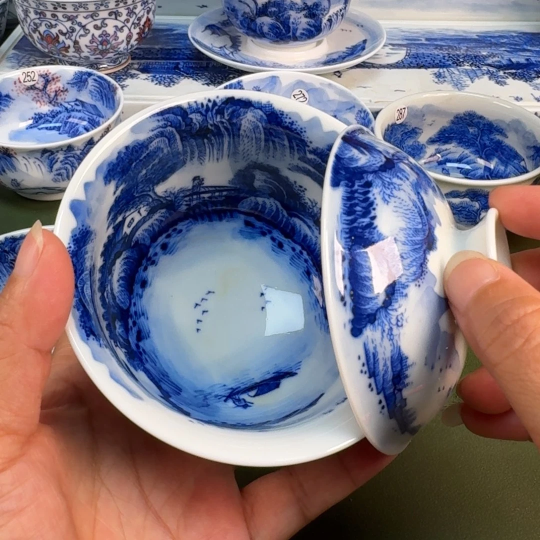 景德镇纯手绘茶具圆圆203