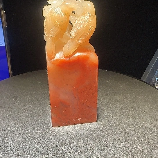 寿山石喜鹊登枝大印章