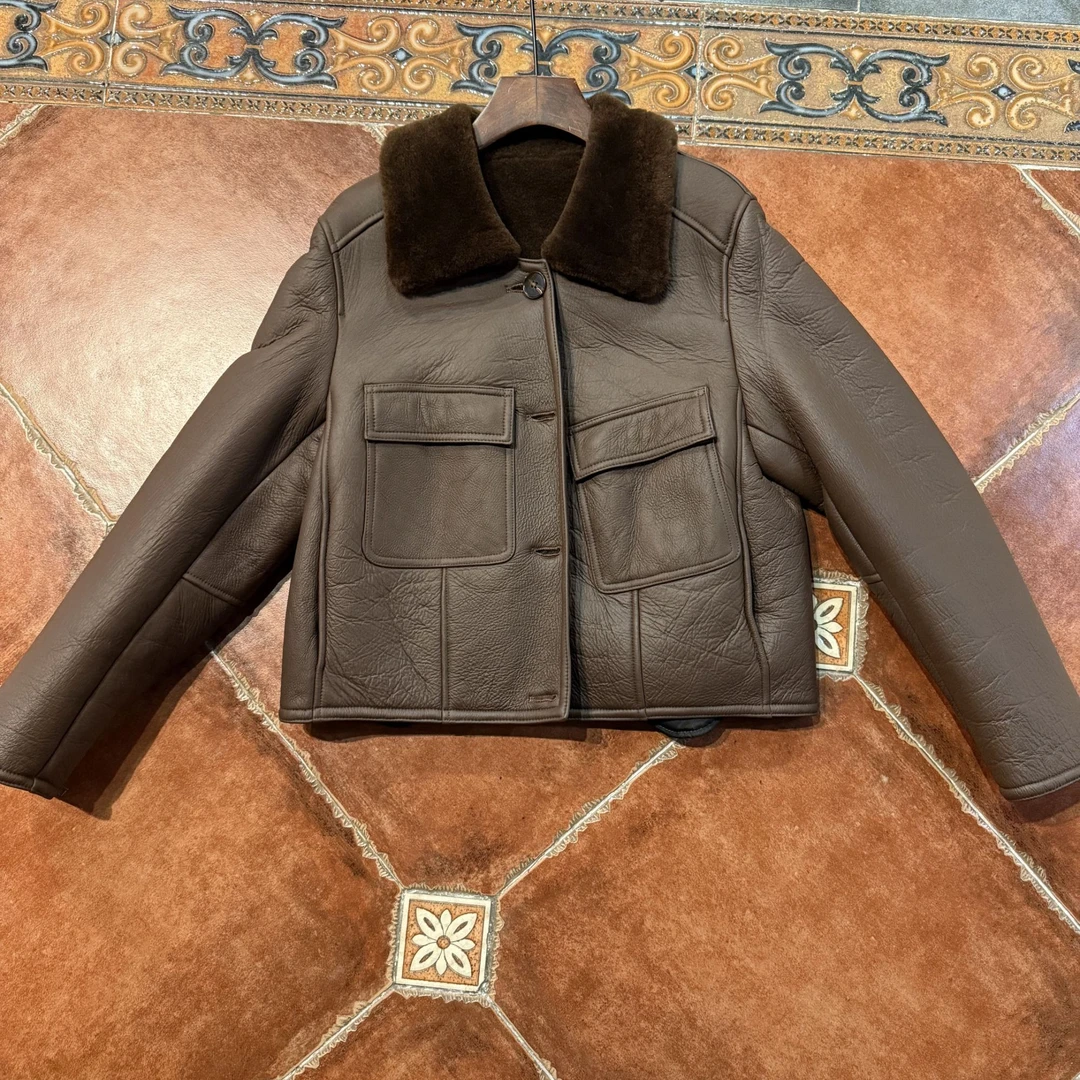 【CY】 83571 2024冬季新款时尚轻奢皮毛一体外套