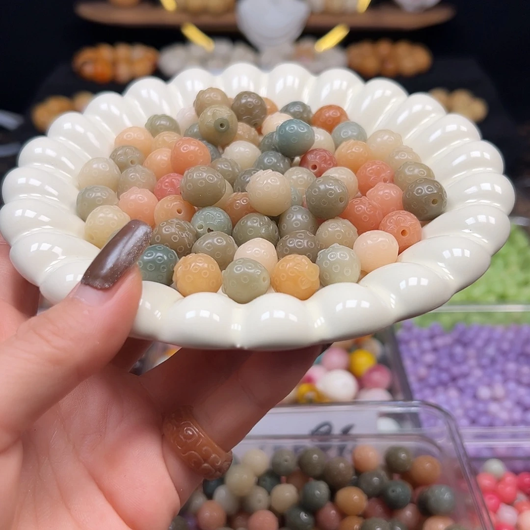 菩提根/象牙果手串多宝草莓23颗
