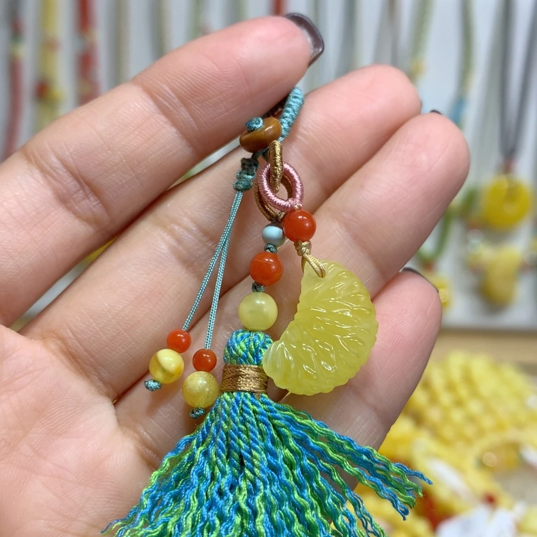 蜜蜡未镶嵌裸石配饰