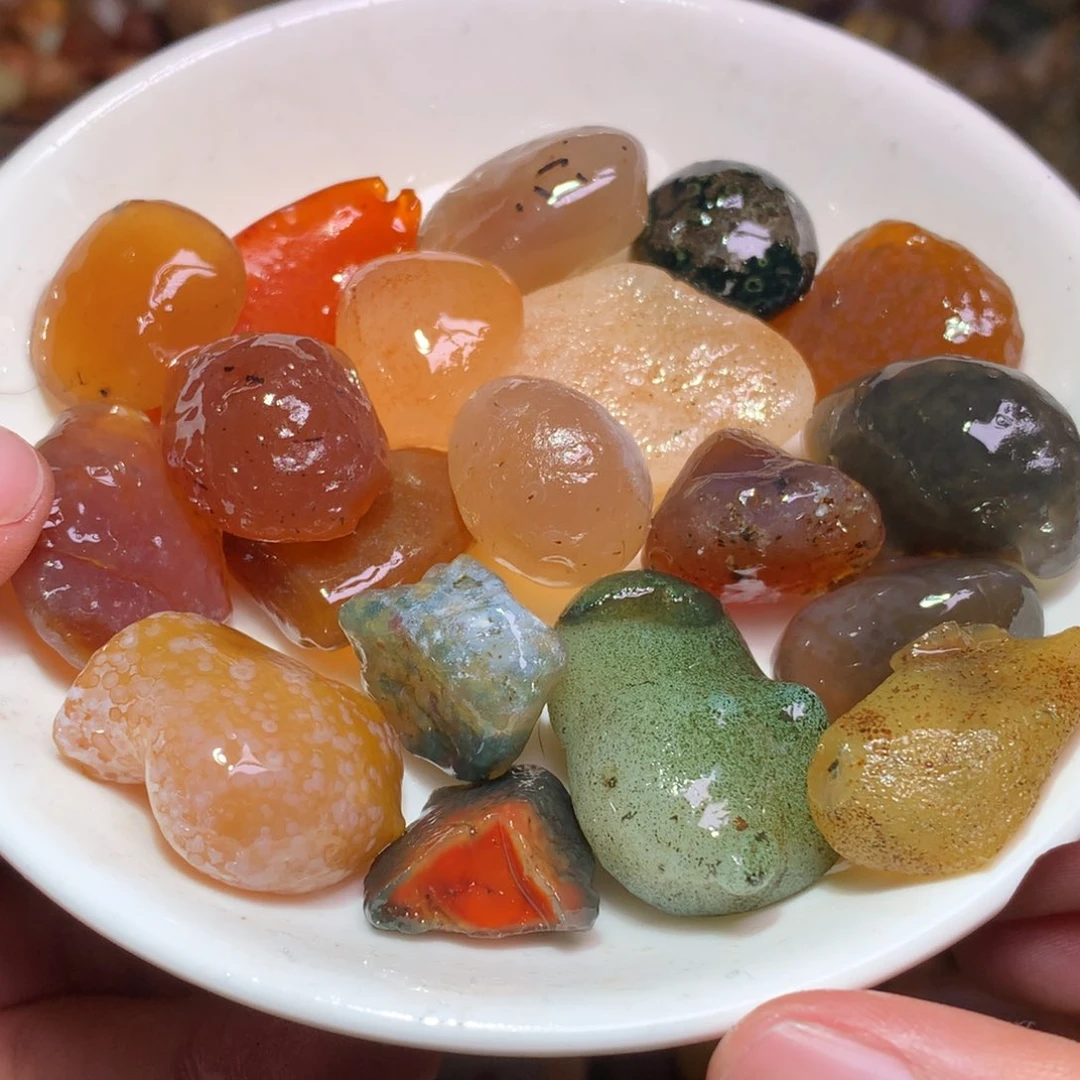 未镶嵌玛瑙/玉髓珠宝半成品