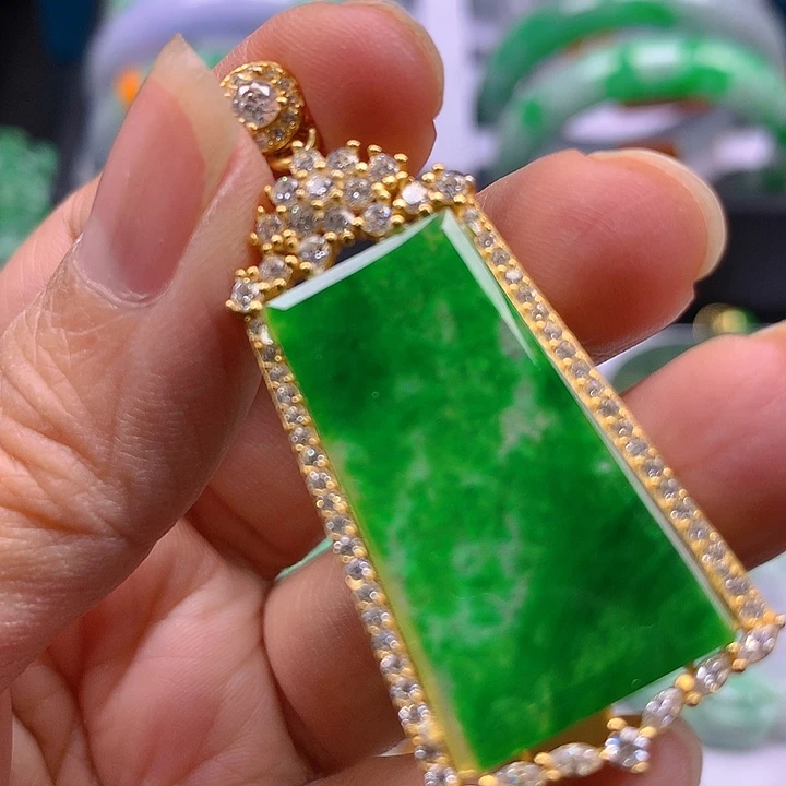 颈饰银S925镶嵌翡翠翡翠