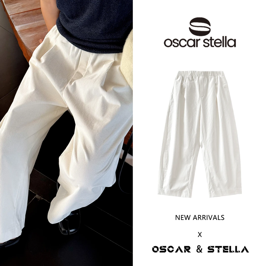 OSCAR&STELLA【灯芯绒】舒适直筒百搭显瘦灯芯绒休闲裤155-66219
