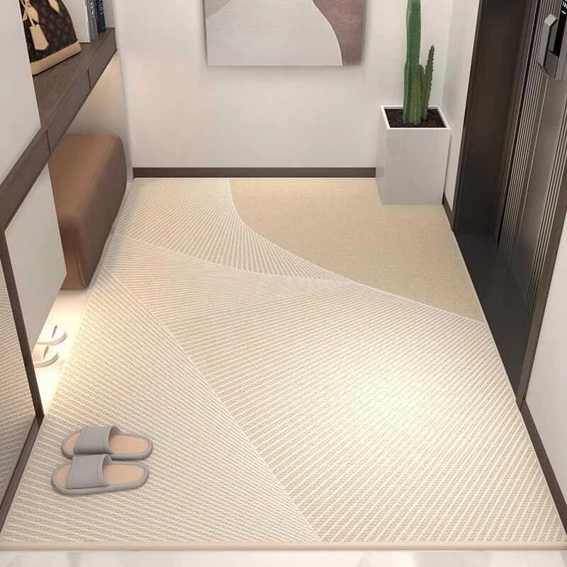 圈绒入户门地垫奶油风门口地毯高级可裁剪进门脚垫耐脏门垫新款