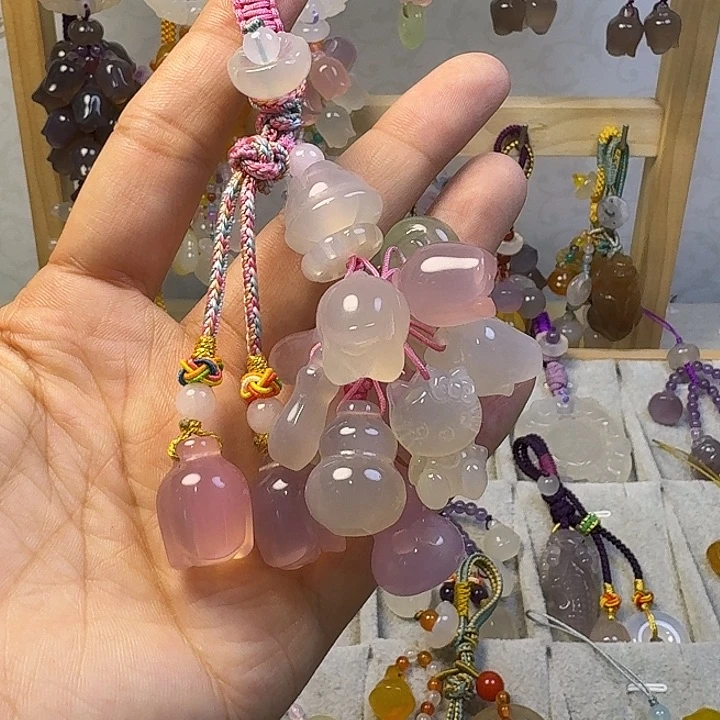 钥匙挂件福利款，粉色小多宝