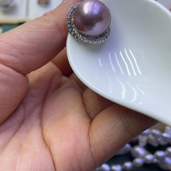 淡水珍珠吊坠(不含链)合金