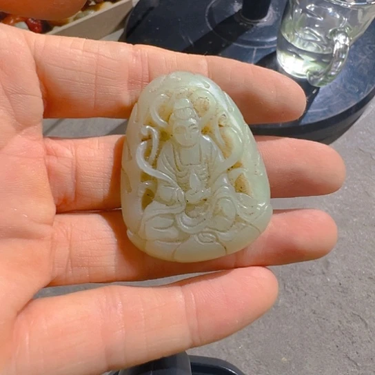 荣***至和田玉（糖玉）未镶嵌挂件