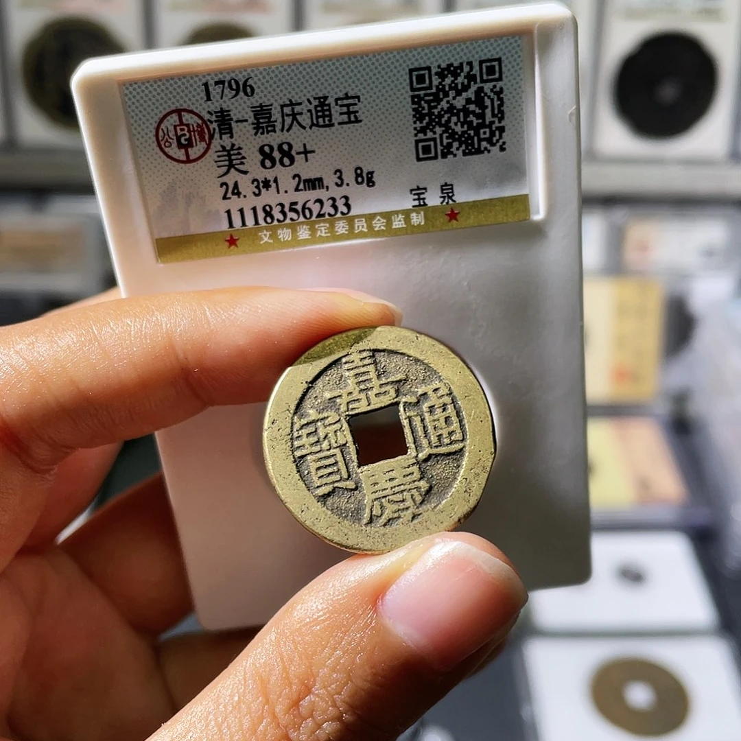 铜小瑶，福利品嘉庆宝泉，评级码6233