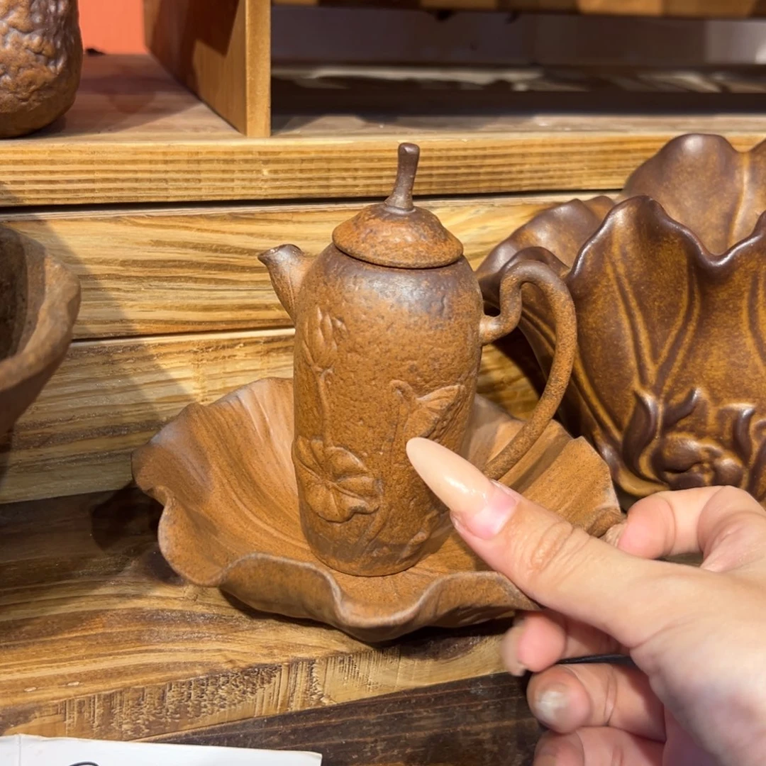 裸烧老岩泥原矿茶具