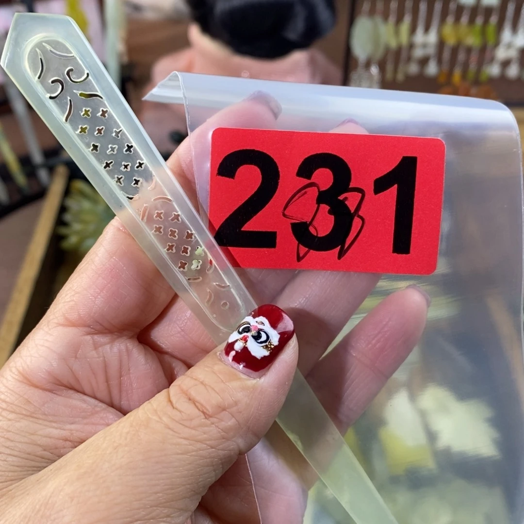 蛇纹石玉玉簪合金玉**晴