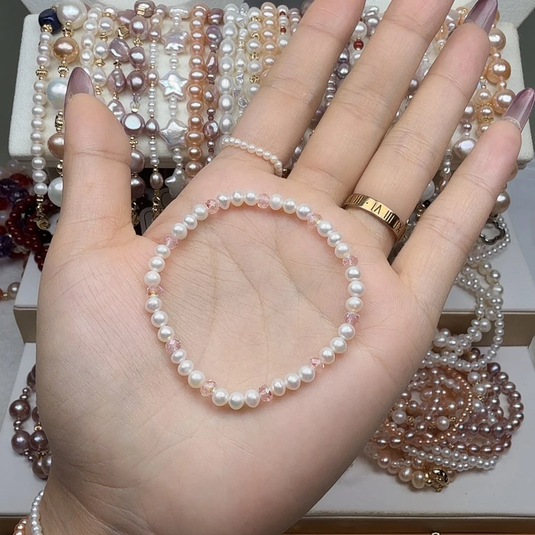 淡水珍珠手绳钛钢